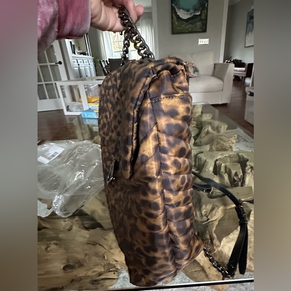 Rebecca Minkoff Edie Leopard Backpack NWT Quilted Chain Bag main image 7